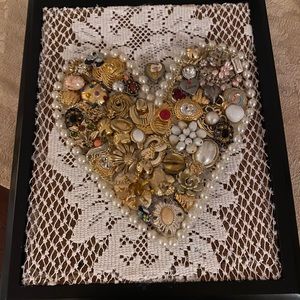 Valentines Day vintage antique jewelry heart